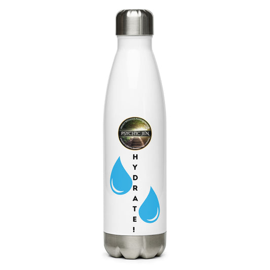 "HYDRATE!" Stainless Steel Water Bottle