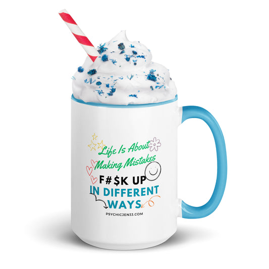 Making Mistakes Mug with Color Inside